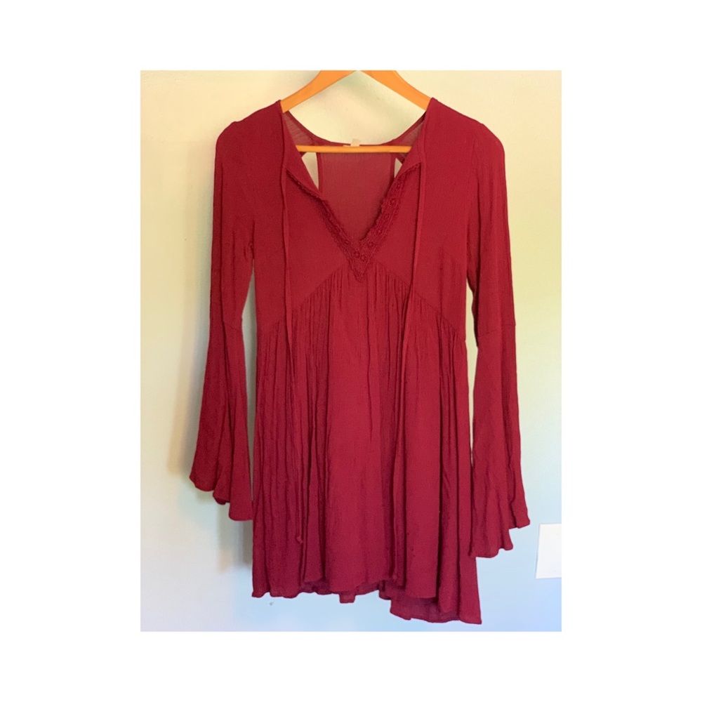 ecoté UO burgundy dress